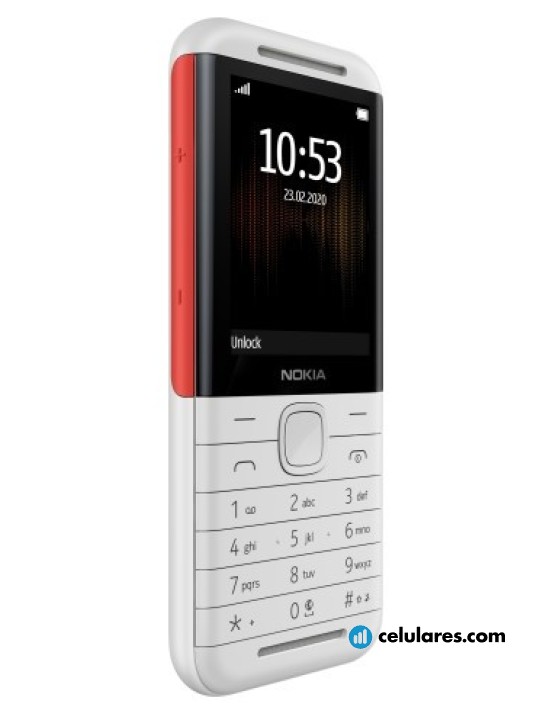 Desbloqueado Nokia 5310 2020 Teléfono Móvil-Blanco/Rojo sin Cargador Para 3r 